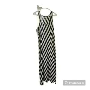 Black and white striped maxi dress!